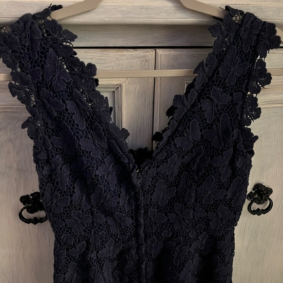 Lilly Pulitzer Reeve Papillon Butterfly Lace Cocktail Dress True Navy‎ - Picture 9 of 9